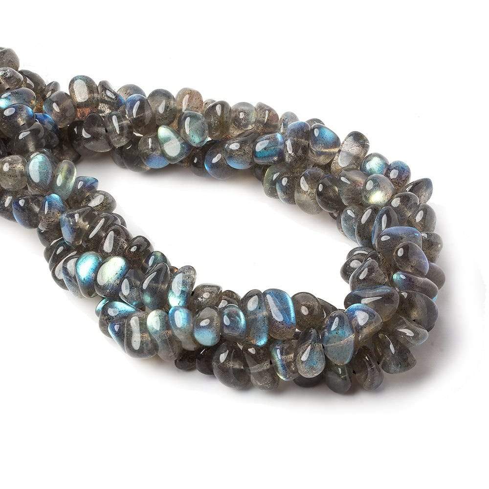 8x6-10x7mm Labradorite Side Drilled Plain Nugget Beads 16 inch 78 pieces (ONLINE ORDER ONLY)