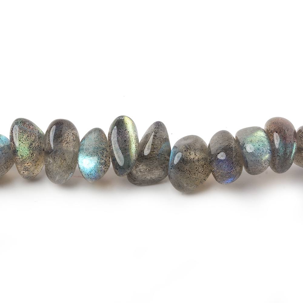 8x6-10x7mm Labradorite Side Drilled Plain Nugget Beads 16 inch 78 pieces (ONLINE ORDER ONLY)
