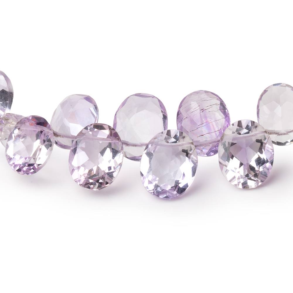 8x6-10x8mm Pink Amethyst Faceted Pear and Oval 4.5 inch 27 Beads AAA (ONLINE ORDER ONLY)