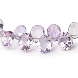 8x6-10x8mm Pink Amethyst Faceted Pear and Oval 4.5 inch 27 Beads AAA (ONLINE ORDER ONLY)