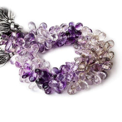 8x6-11x6mm Moss Amethyst Faceted Pear Beads 9 inch 63 pieces (ONLINE ORDER ONLY)