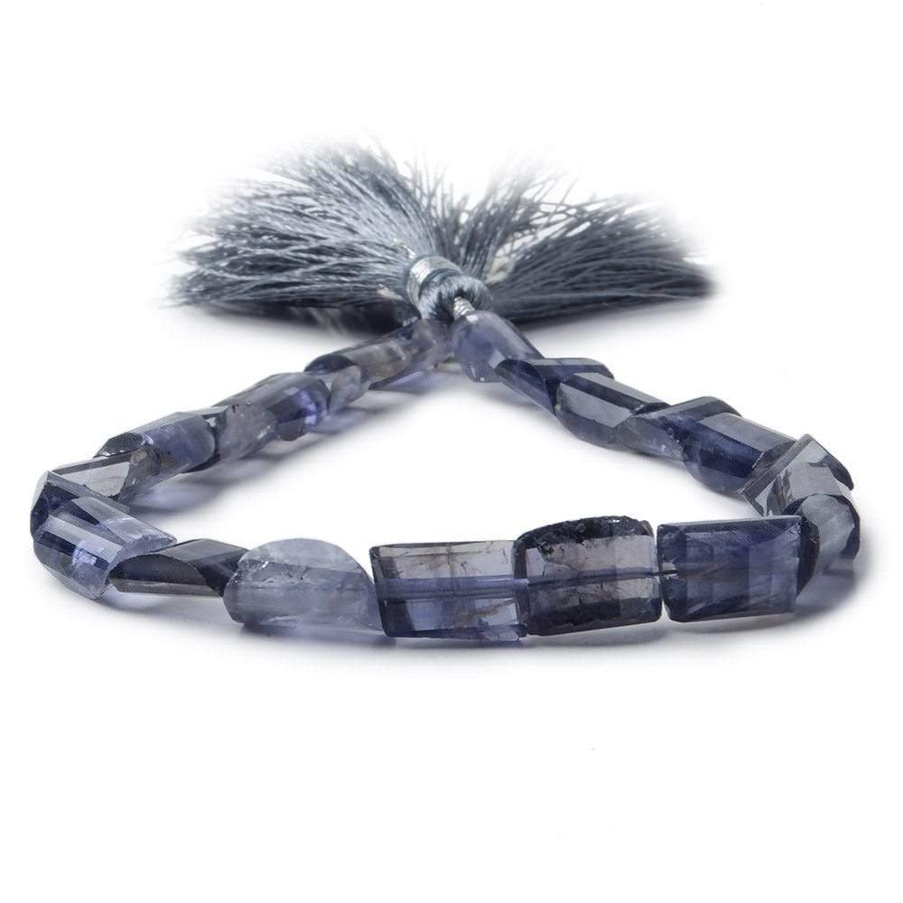 8x6-11x7mm Iolite Faceted Nugget Beads 8.5 inch 21 pieces A (ONLINE ORDER ONLY)