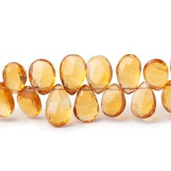 8x6-11x7mm Madeira Citrine Faceted Pear 8.5 inch 60 Beads (ONLINE ORDER ONLY)