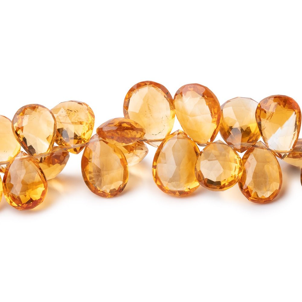 8x6-11x9mm Citrine Faceted Pear Beads 7 inch 53 pieces AAA (ONLINE ORDER ONLY)