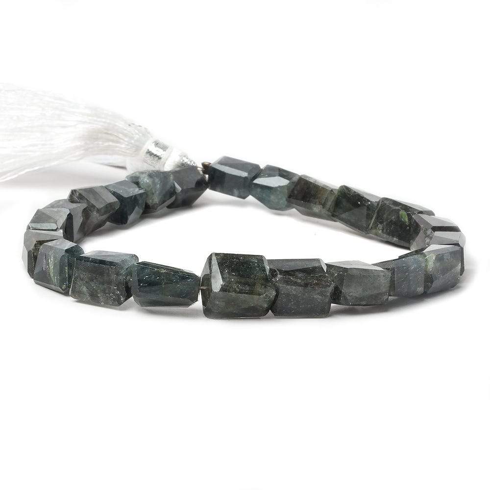 8x6-11x9mm Moss Aquamarine faceted nugget beads 8 inch 21 pieces (ONLINE ORDER ONLY)