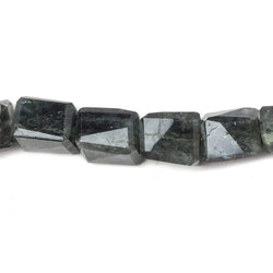 8x6-11x9mm Moss Aquamarine faceted nugget beads 8 inch 21 pieces (ONLINE ORDER ONLY)