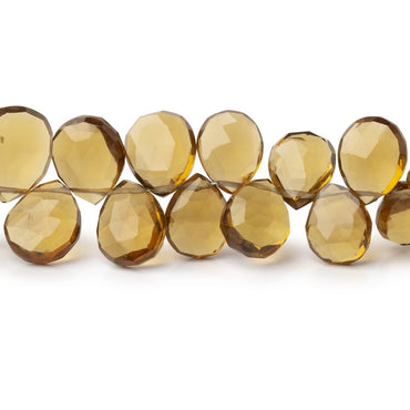 8x6-11x9mm Whiskey Quartz Faceted Pear 14.5 inch 106 Beads AA (ONLINE ORDER ONLY)