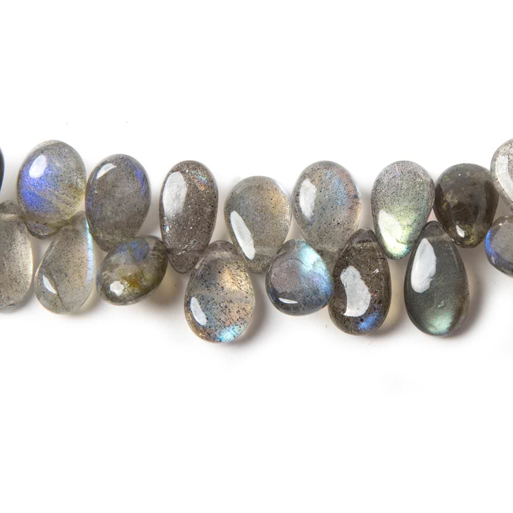 8x6-12x6mm Labradorite Beads Plain Pear 8 inch 51 pieces (ONLINE ORDER ONLY)