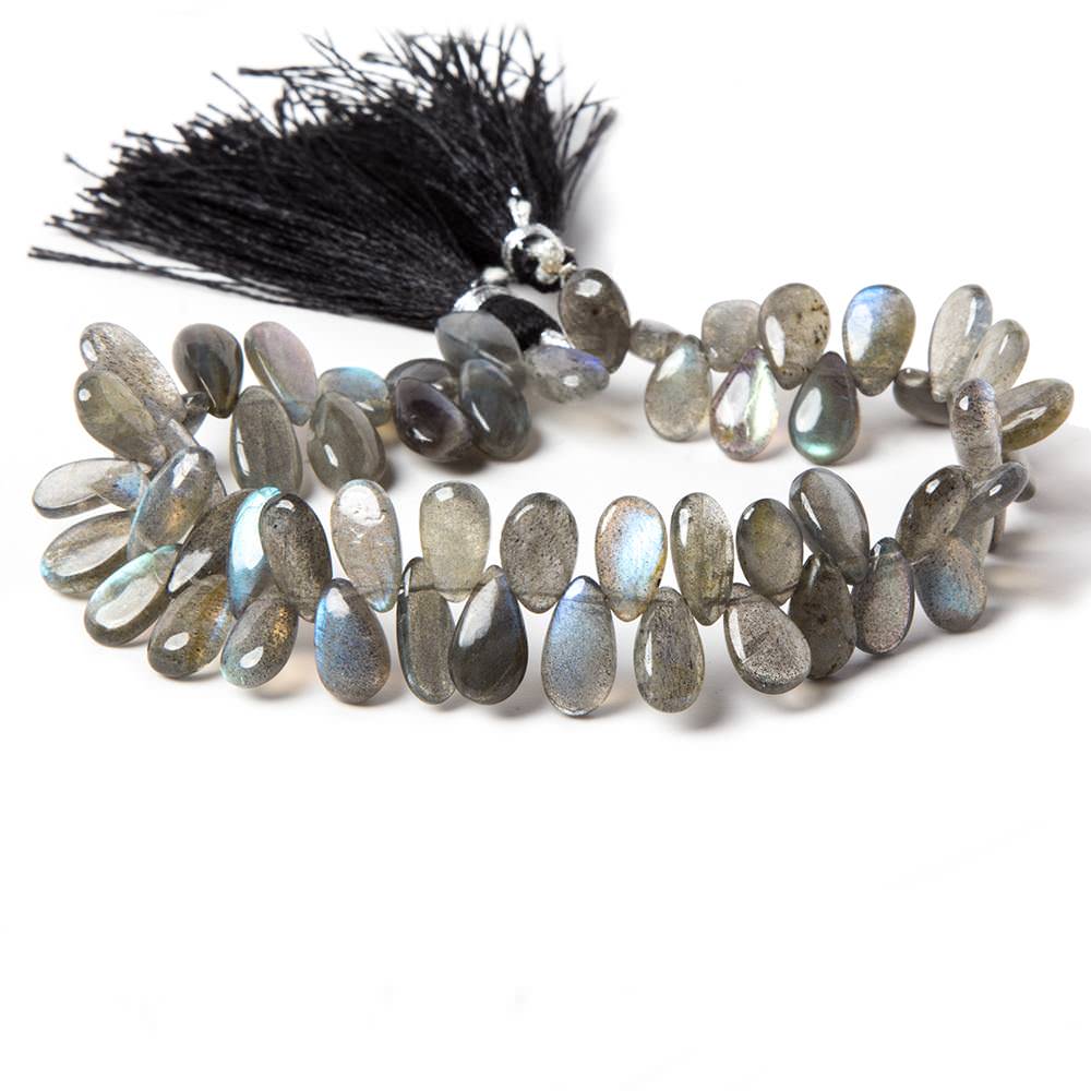 8x6-12x6mm Labradorite Beads Plain Pear 8 inch 51 pieces (ONLINE ORDER ONLY)