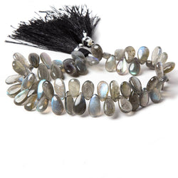 8x6-12x6mm Labradorite Beads Plain Pear 8 inch 51 pieces (ONLINE ORDER ONLY)
