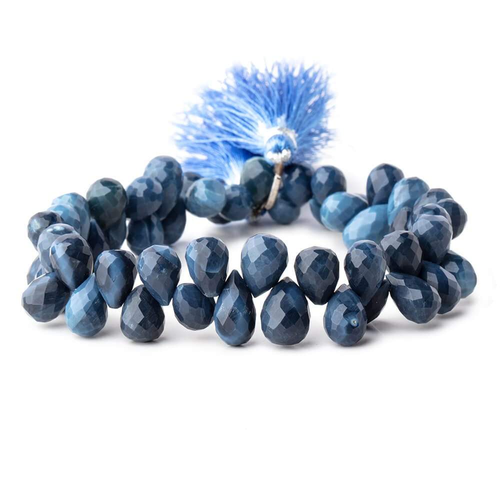 8x6-12x7mm Owyhee Denim Blue Opal Tear Drop Beads 8 inch 54 pieces (ONLINE ORDER ONLY)