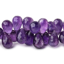 8x6-13x9mm Amethyst Faceted Tear Drop Beads 8 inch 72 pieces (ONLINE ORDER ONLY)