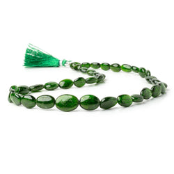 8x6-14.5x10mm Chrome Diopside Plain Nugget Beads 16 inch 38 pieces (ONLINE ORDER ONLY)
