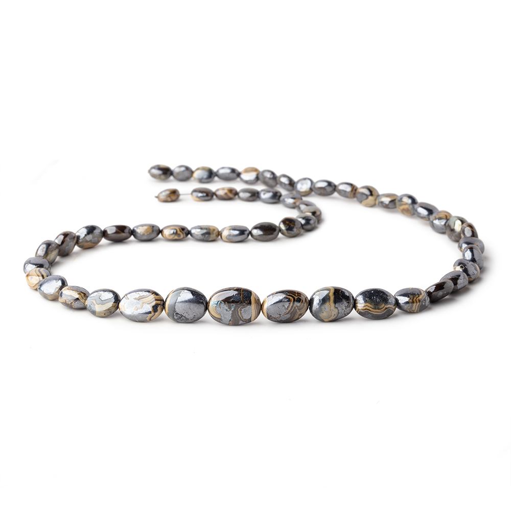 8x6-15x11mm Schalenblende Plain Nugget Beads 20 inch 53 pieces AA rare (ONLINE ORDER ONLY)