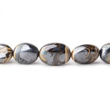 8x6-15x11mm Schalenblende Plain Nugget Beads 20 inch 53 pieces AA rare (ONLINE ORDER ONLY)