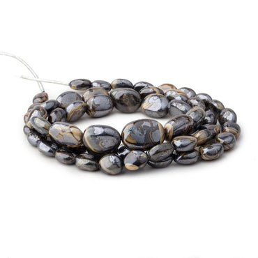 8x6-15x11mm Schalenblende Plain Nugget Beads 20 inch 53 pieces AA rare (ONLINE ORDER ONLY)