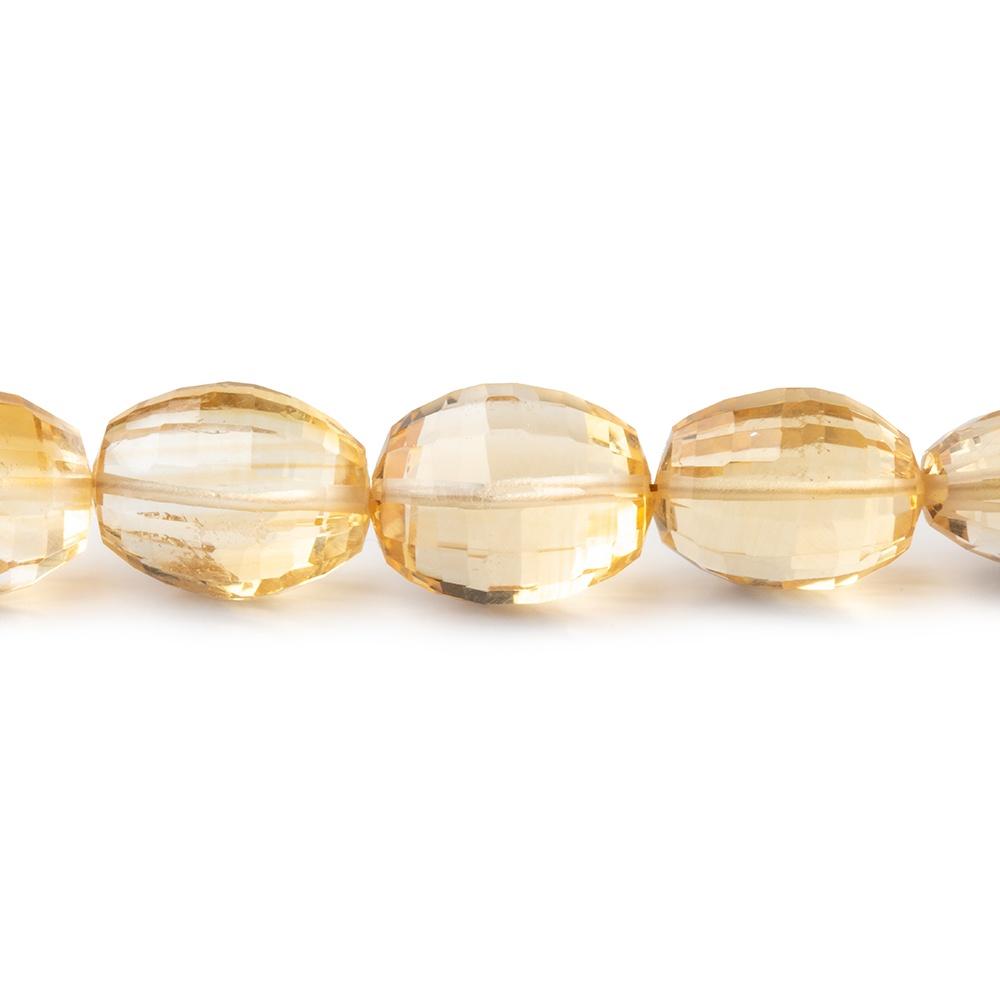 8x6-16x9mm Citrine Checkerboard Faceted Oval Beads 18 inch 46 beads (ONLINE ORDER ONLY)