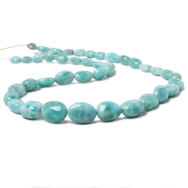 8x6-17x12mm Larimar plain nugget beads 19 inch 41 pieces AAA Grade (ONLINE ORDER ONLY)