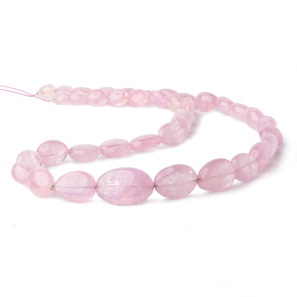 8x6-18x13mm Morganite plain nugget beads 18 inch 39 pieces A (ONLINE ORDER ONLY)