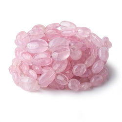 8x6-18x13mm Morganite plain nugget beads 18 inch 39 pieces A (ONLINE ORDER ONLY)