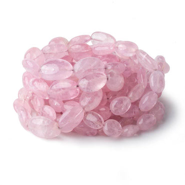 8x6-18x13mm Morganite plain nugget beads 18 inch 39 pieces A (ONLINE ORDER ONLY)