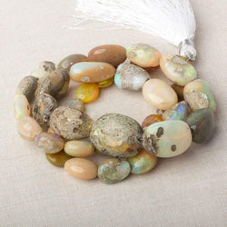 8x6-18x14mm Ethiopian Opal plain nugget beads 18 inch 39 pieces A (ONLINE ORDER ONLY)