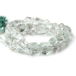 8x6-19x9mm Prasiolite faceted nugget beads 16 inch 32 pieces AAA (ONLINE ORDER ONLY)