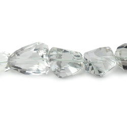 8x6-19x9mm Prasiolite faceted nugget beads 16 inch 32 pieces AAA (ONLINE ORDER ONLY)