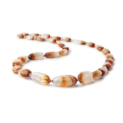 8x6-20x13.5mm Bi-Color Citrine Plain Nugget Beads 17.75 inch 29 pieces AA (ONLINE ORDER ONLY)