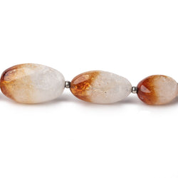 8x6-20x13.5mm Bi-Color Citrine Plain Nugget Beads 17.75 inch 29 pieces AA (ONLINE ORDER ONLY)