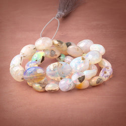 8x6-20x14mm Ethiopian Opal Plain Nugget Beads 20 inch 40 pieces AA (ONLINE ORDER ONLY)