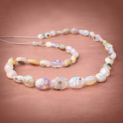8x6-20x14mm Ethiopian Opal Plain Nugget Beads 20 inch 40 pieces AA (ONLINE ORDER ONLY)