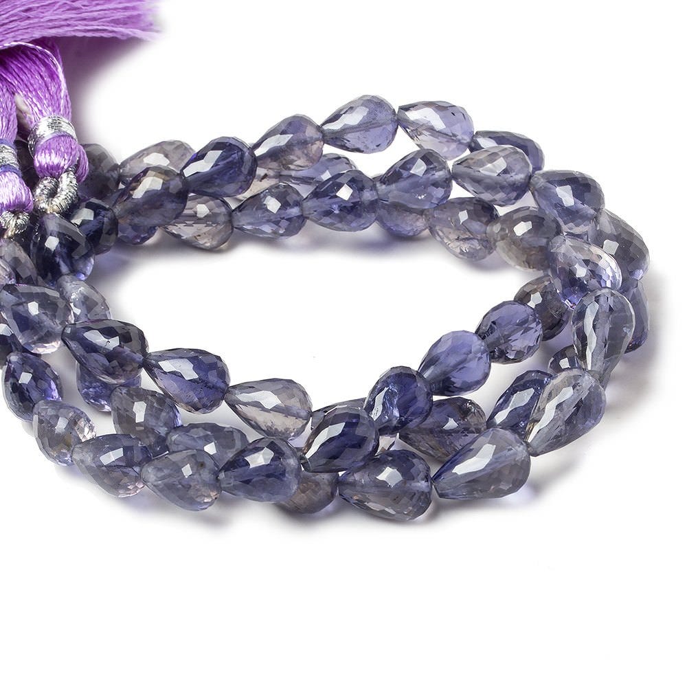 8x6-9x6mm Iolite straight drilled tear drops 8inch 22 beads AA (ONLINE ORDER ONLY)