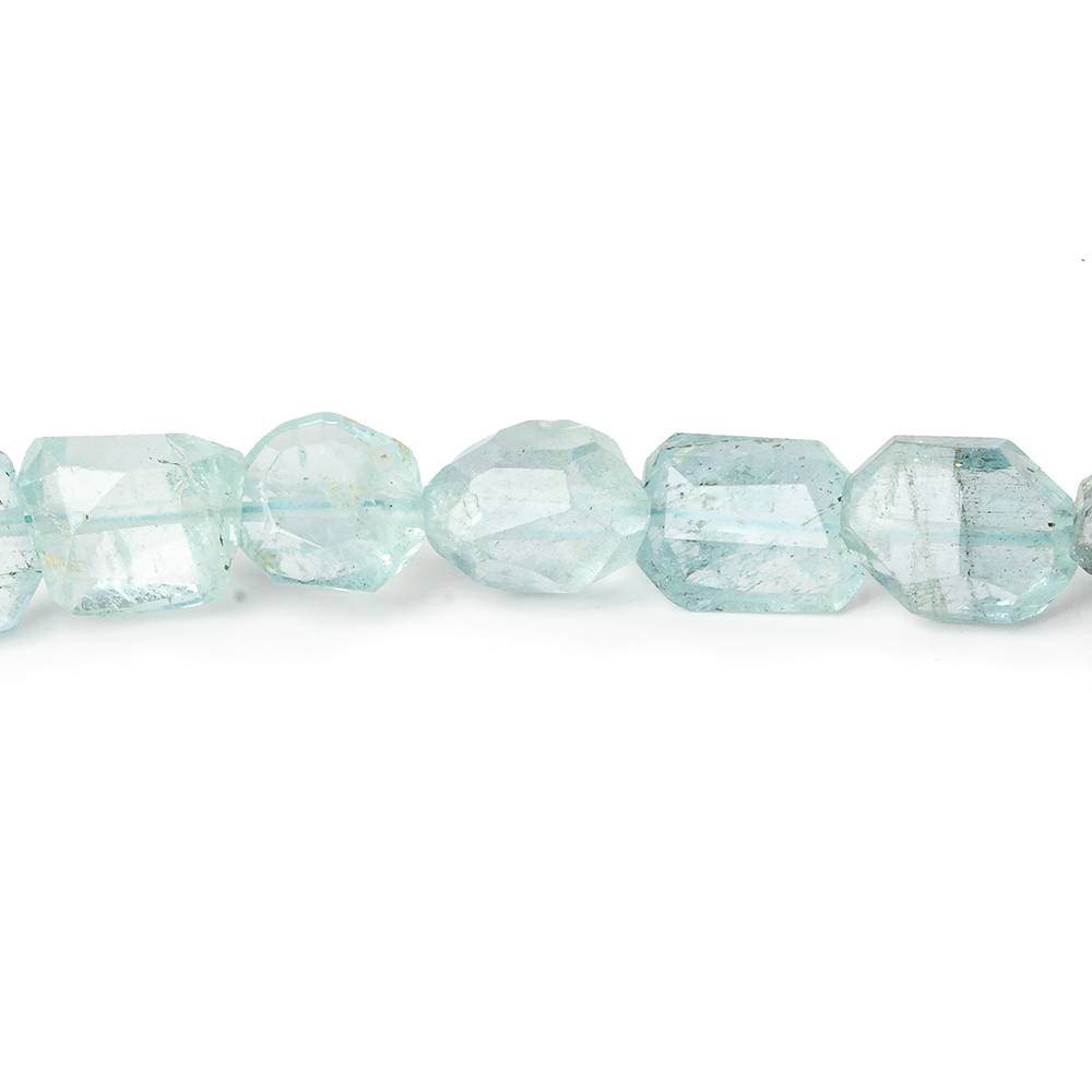 8x6-9x8mm Aquamarine Faceted Nuggets 16 inch 40 beads A (ONLINE ORDER ONLY)