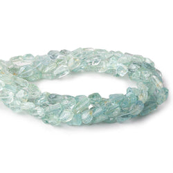 8x6-9x8mm Aquamarine Faceted Nuggets 16 inch 40 beads A (ONLINE ORDER ONLY)