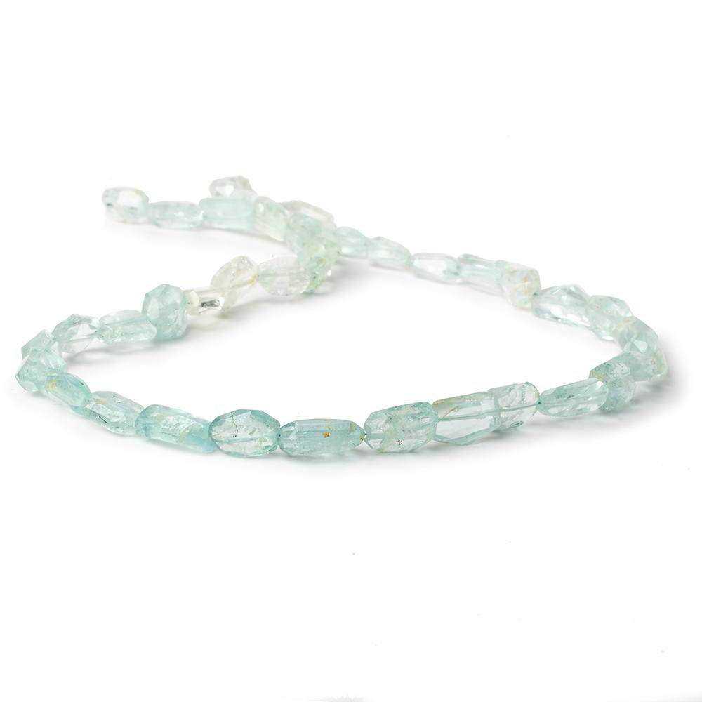 8x6-9x8mm Aquamarine Faceted Nuggets 16 inch 40 beads A (ONLINE ORDER ONLY)