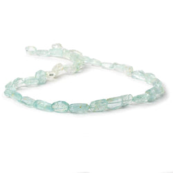 8x6-9x8mm Aquamarine Faceted Nuggets 16 inch 40 beads A (ONLINE ORDER ONLY)