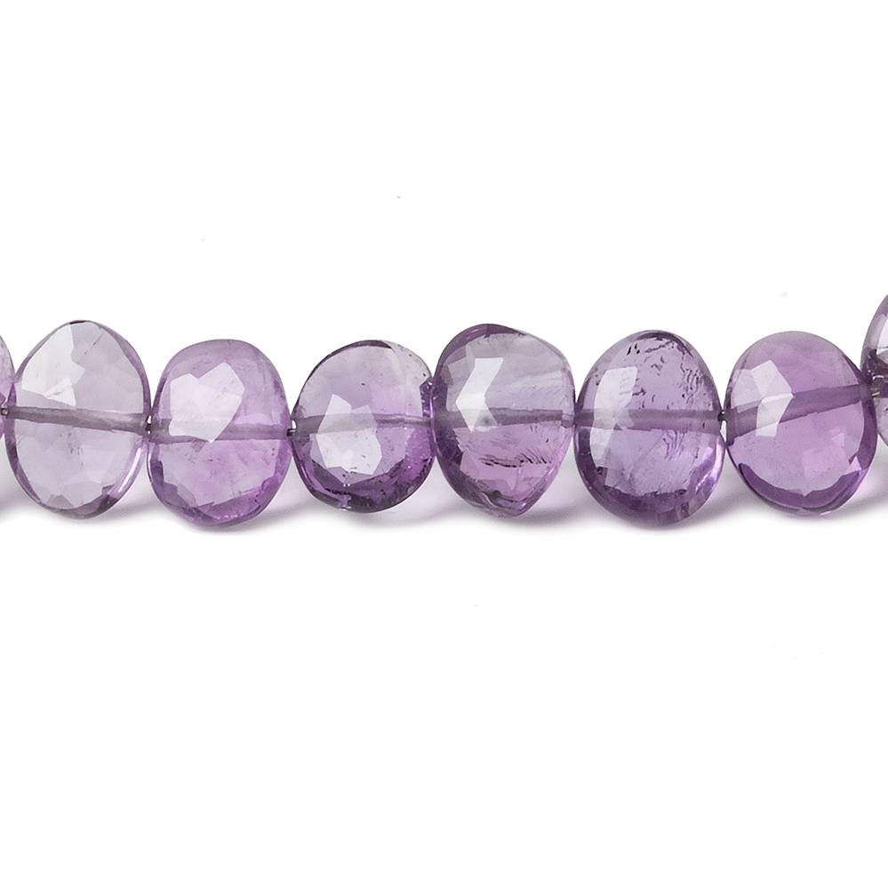 8x6 Amethyst Side Drilled Faceted Oval Beads 8 inch 32 pieces (ONLINE ORDER ONLY)