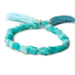 8x7-10x7mm Amazonite angular faceted nuggets 8 inch 22 pieces (ONLINE ORDER ONLY)