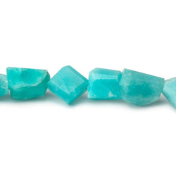 8x7-10x7mm Amazonite angular faceted nuggets 8 inch 22 pieces (ONLINE ORDER ONLY)