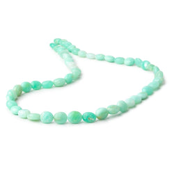 8x7-10x8mm Tanzanian Green Opal Plain Oval Beads 17.75 inch 48 pieces (ONLINE ORDER ONLY)