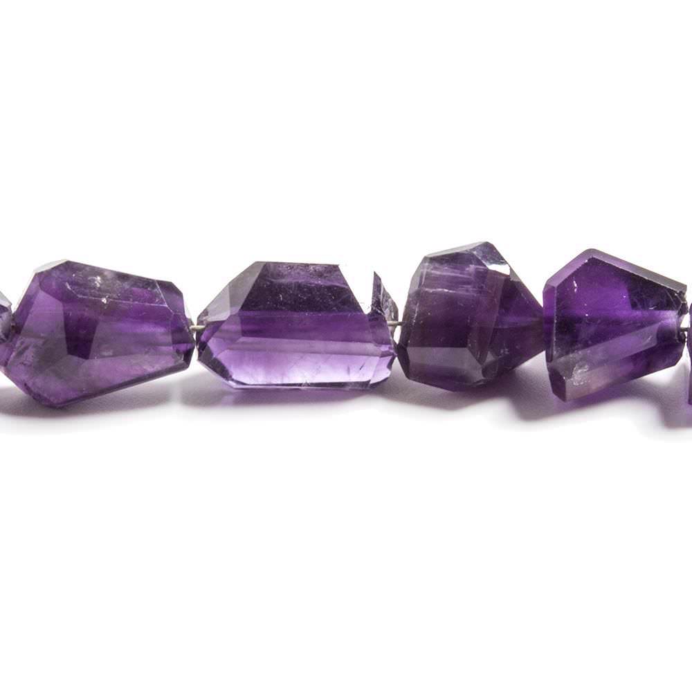 8x7-12x7mm Amethyst faceted nugget beads 10 inch 25 pieces (ONLINE ORDER ONLY)