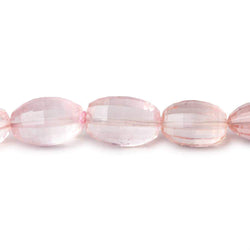 8x7-12x8mm Rose Quartz faceted oval beads 7.75 inch 18 pieces A (ONLINE ORDER ONLY)
