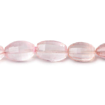 8x7-12x8mm Rose Quartz faceted oval beads 7.75 inch 18 pieces A (ONLINE ORDER ONLY)