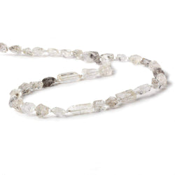 8x7-14x5mm Double Terminated Quartz Natural Crystal Beads 16 inch 42 pcs (ONLINE ORDER ONLY)