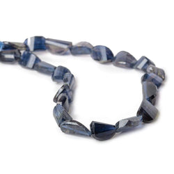 8x7-14x5mm Iolite Half Moon Barrel Faceted Beads 8.5 inch 22 pieces A (ONLINE ORDER ONLY)