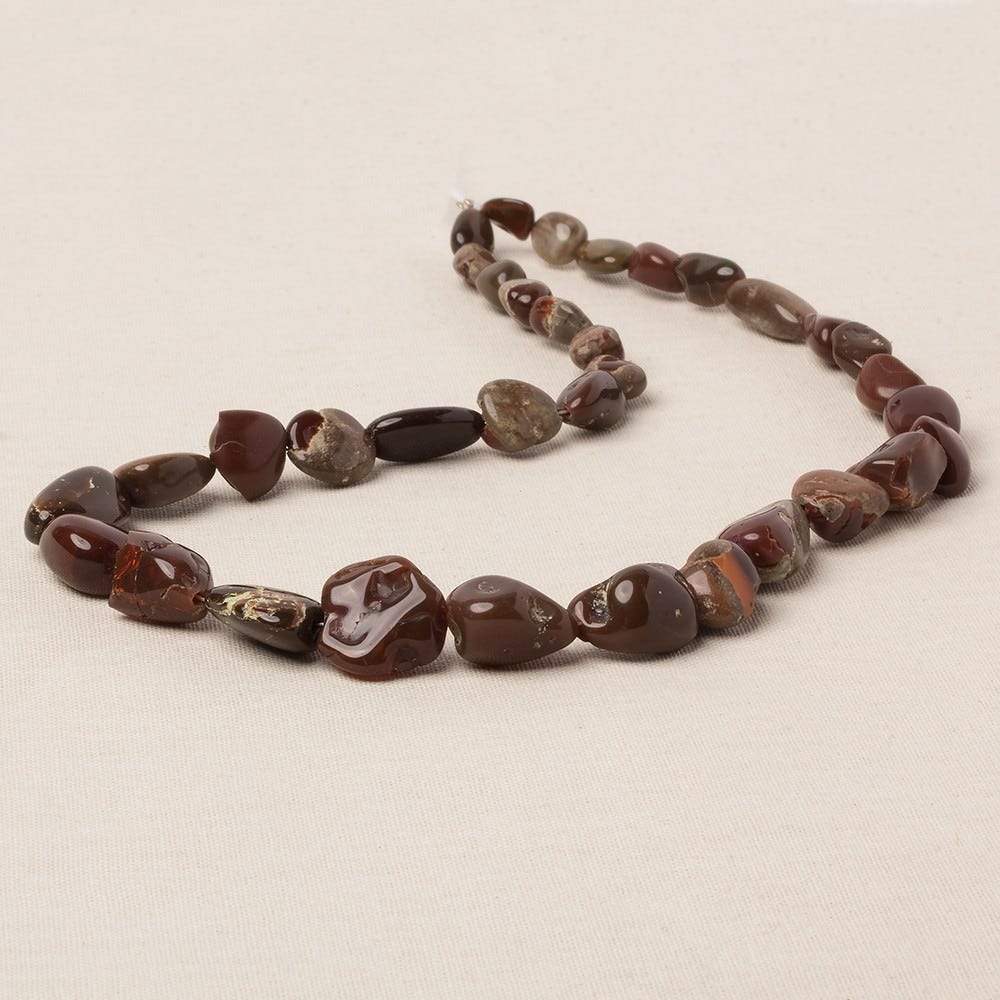 8x7-15x12mm Ethiopian Boulder Opal plain nugget beads 14 inch 30 pieces (ONLINE ORDER ONLY)