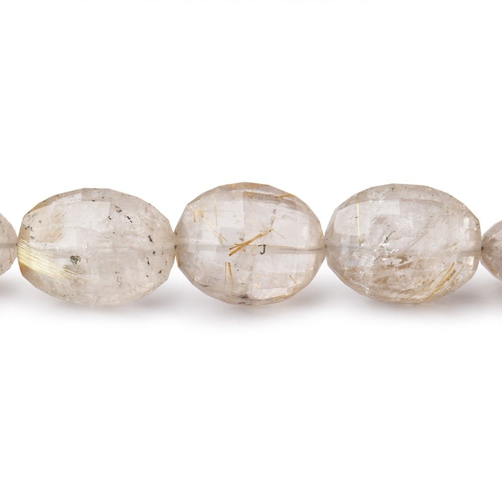 8x7-15x12mm Rutilated Quartz Faceted Ovals 16 inches 36 beads (ONLINE ORDER ONLY)