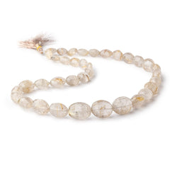 8x7-15x12mm Rutilated Quartz Faceted Ovals 16 inches 36 beads (ONLINE ORDER ONLY)