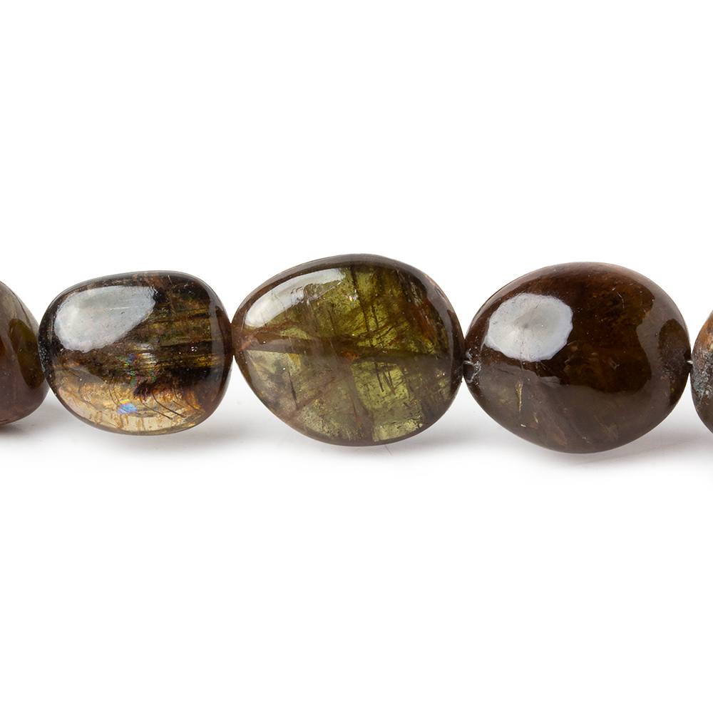 8x7-16x13mm Andalusite plain nugget beads 19 inch 35 pieces (ONLINE ORDER ONLY)